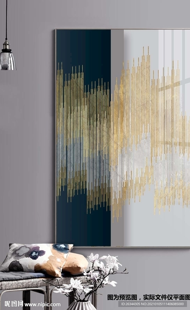 玄关抽象装饰画