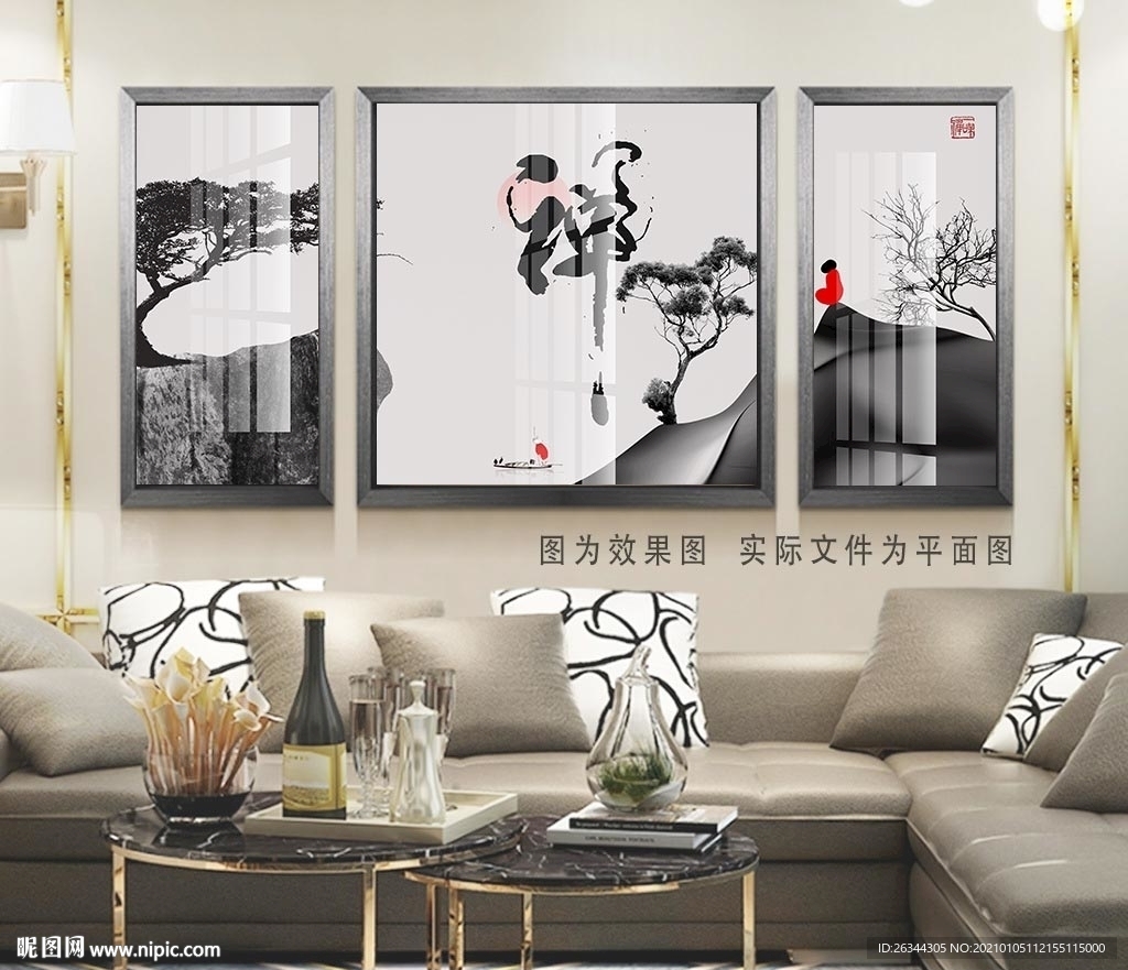 茶室禅意装饰画