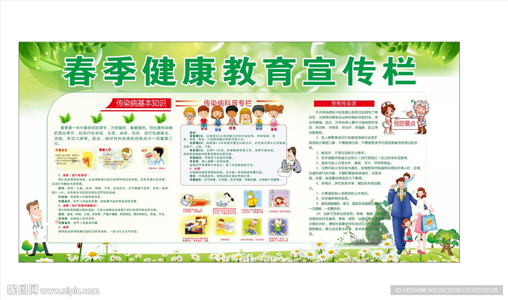 春季健康宣传栏