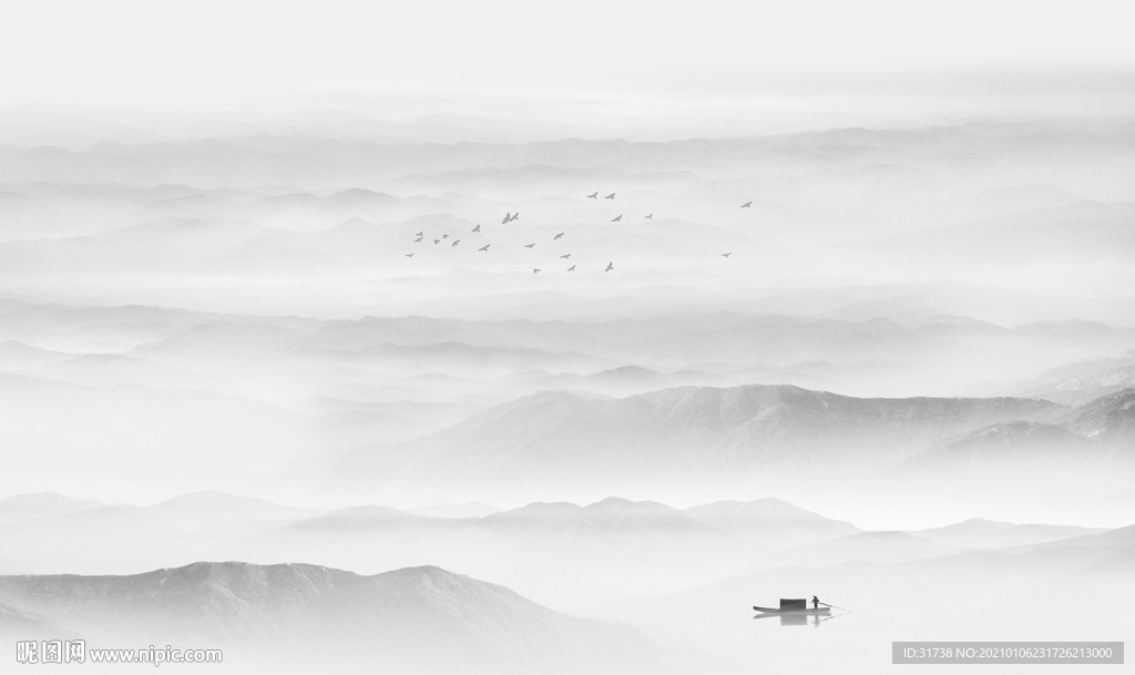 新中式山水画