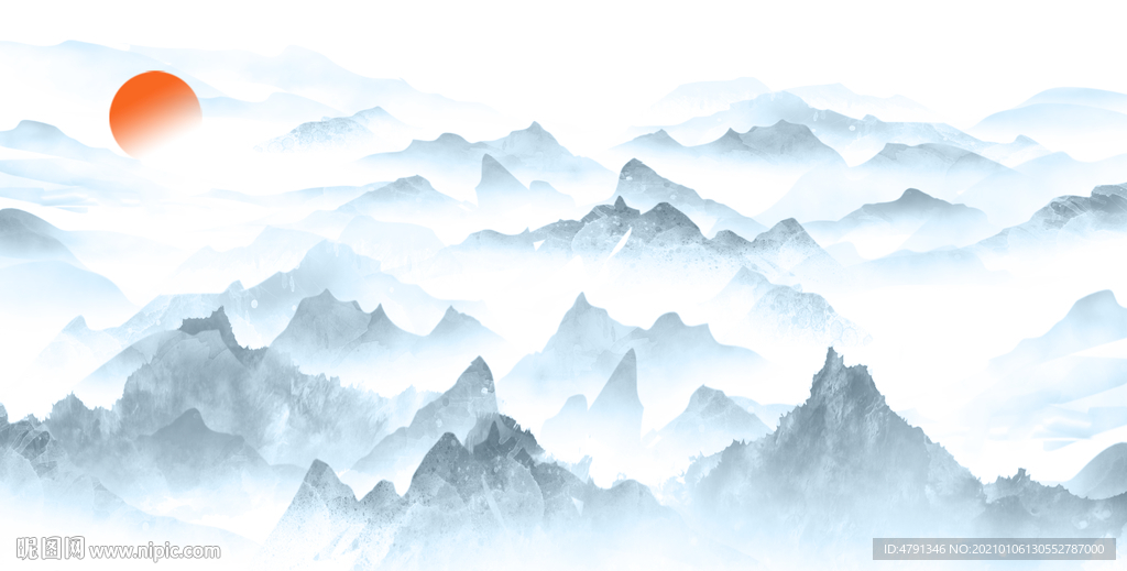 水墨山水画