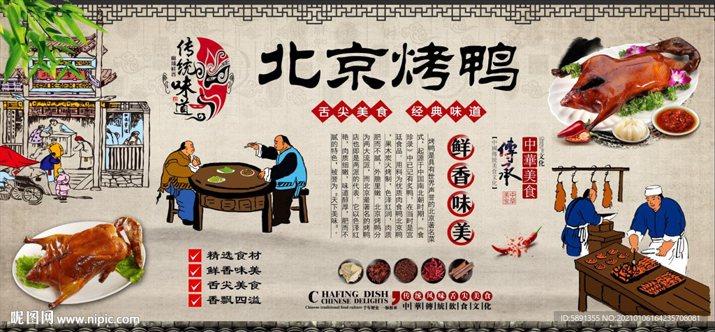 烤鸭 北京烤鸭 烤鸭背景墙