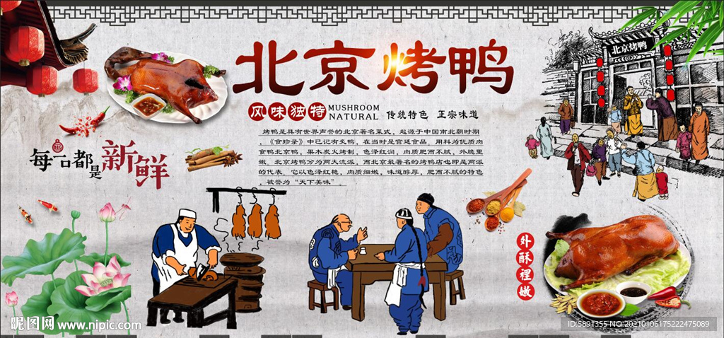 烤鸭 北京烤鸭 烤鸭背景墙