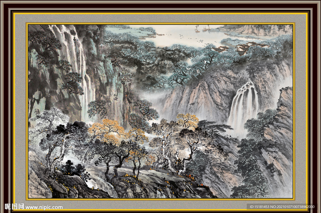 中堂山水画