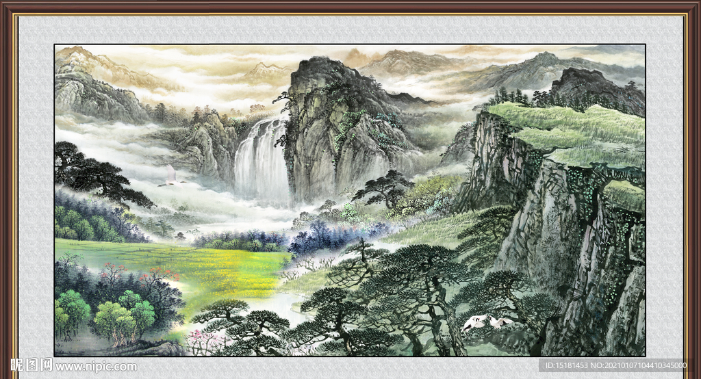 中堂山水画