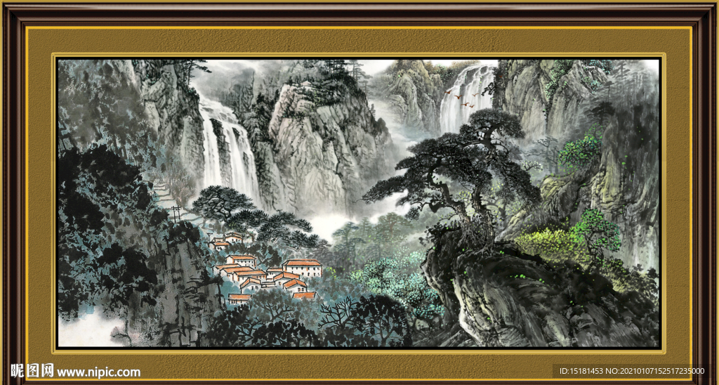中堂山水画