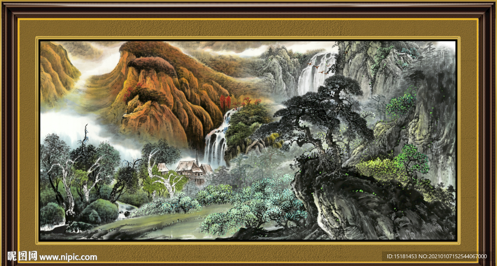 中堂山水画
