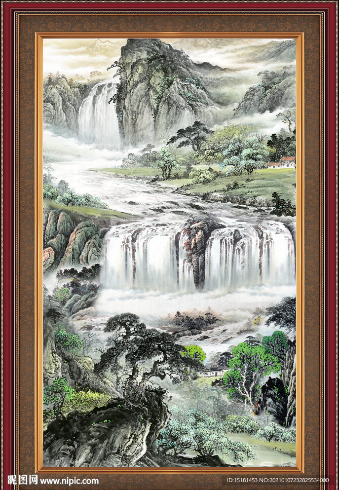 中堂山水画