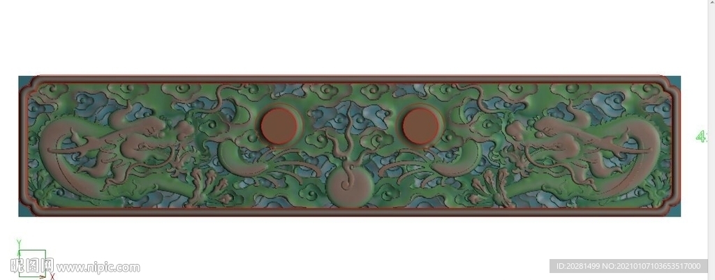 云龙精雕图 灰度图