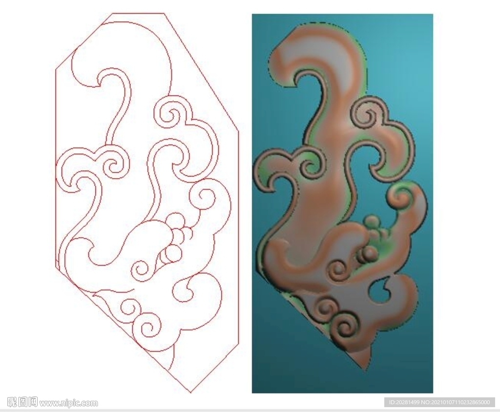 龙精雕图 龙灰度图