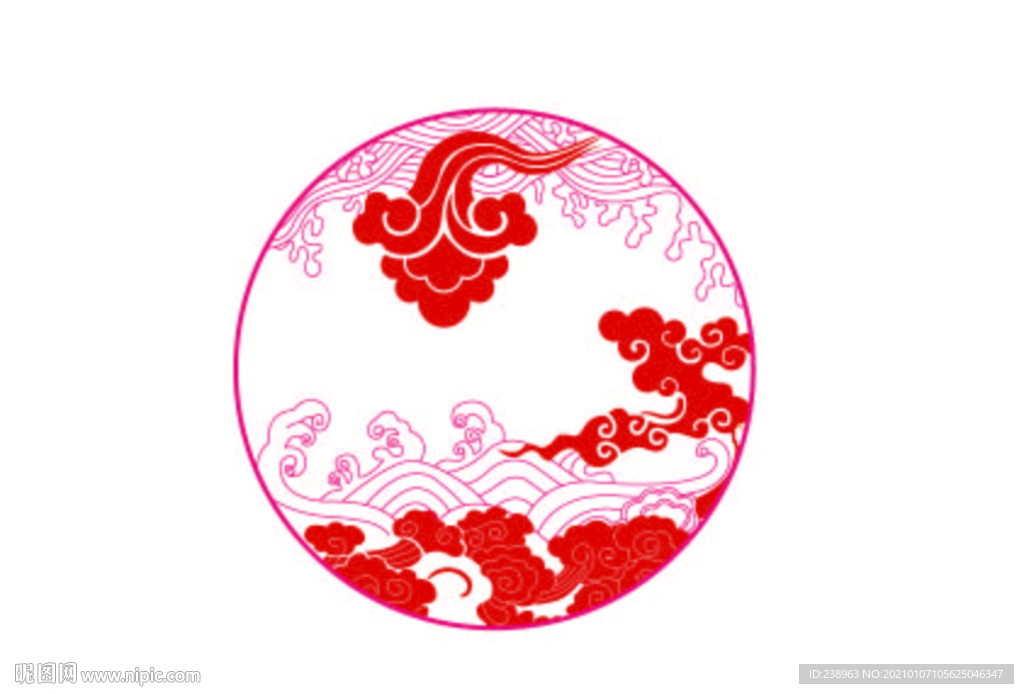 中国风海浪
