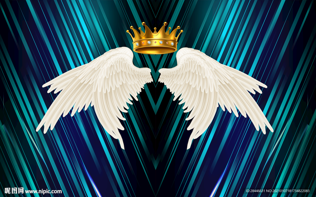 网红翅膀北欧背景墙