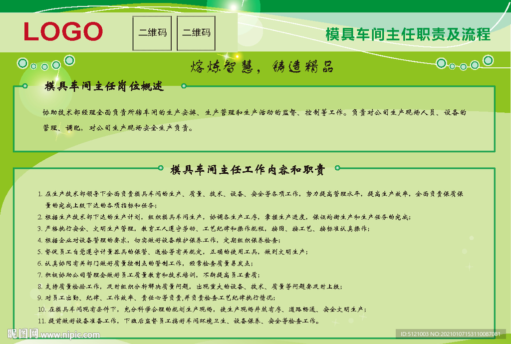 模具车间岗位职责