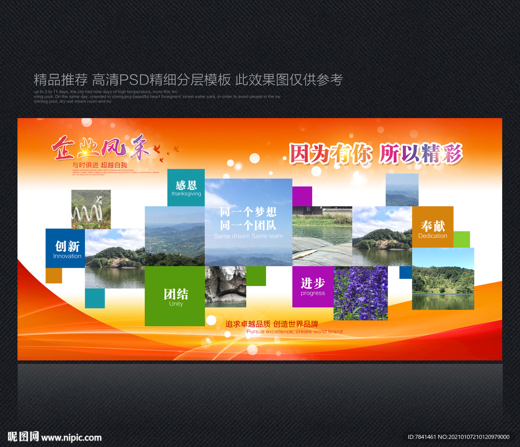 企业员工风采文化墙