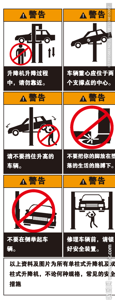 汽车升降机操作