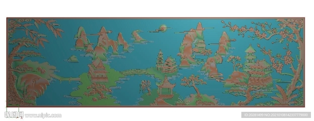 山水精雕图