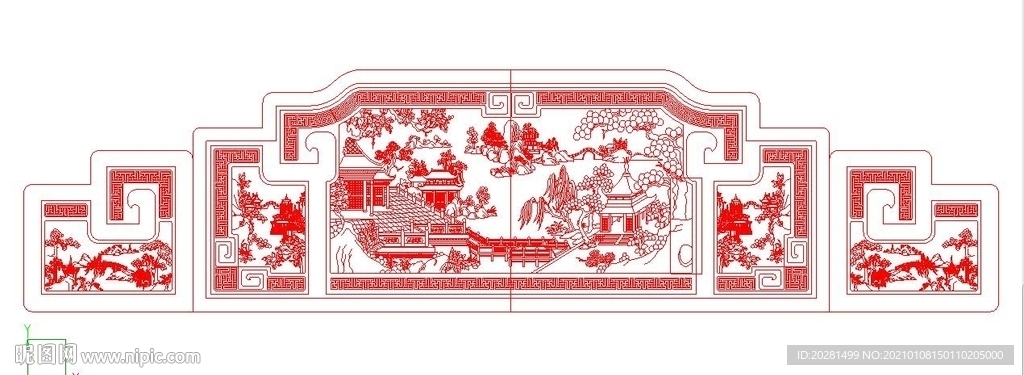 山水精雕图