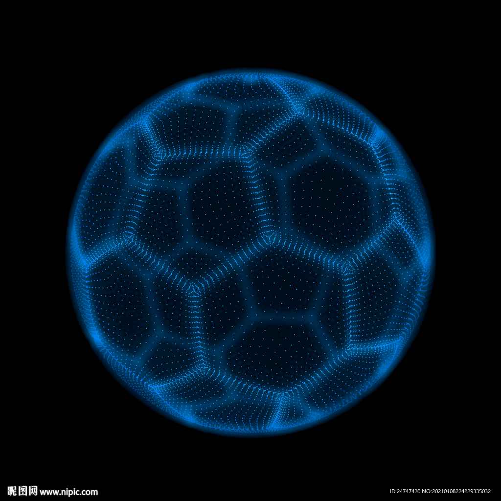 3D发光点阵足球