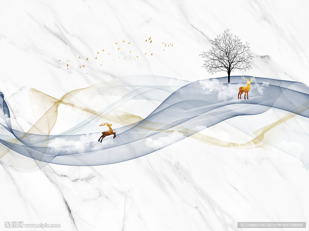 大理石纹背景墙