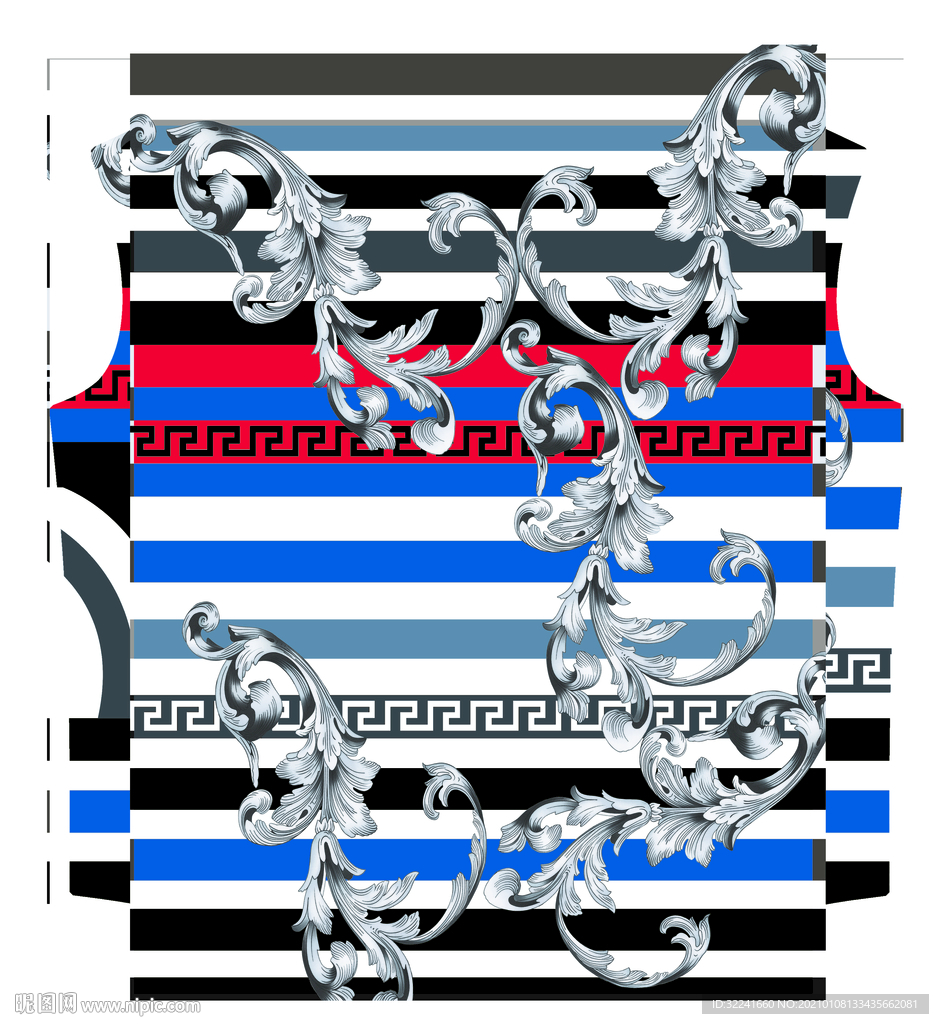 欧式男装前后幅