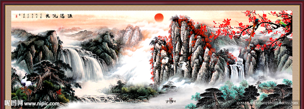 国画山水画