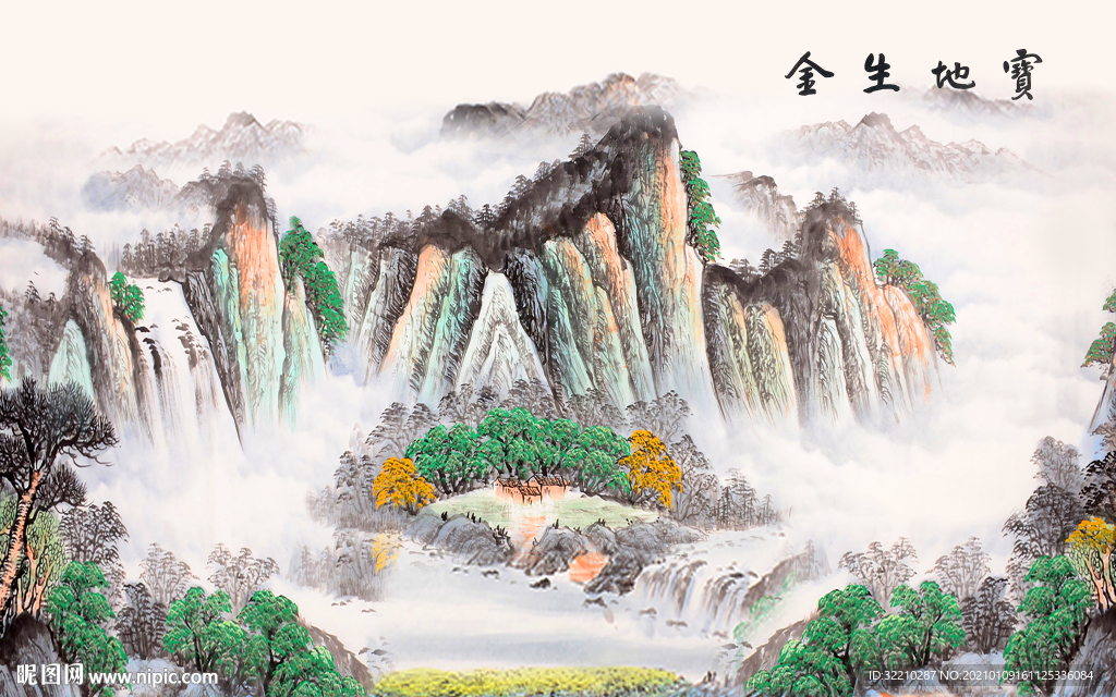 大气山水画