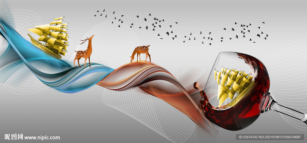 高脚杯一帆风顺