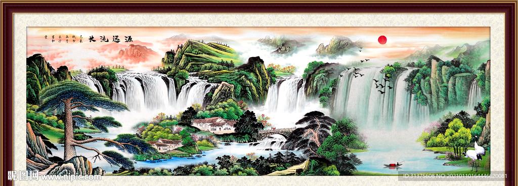 国画山水画