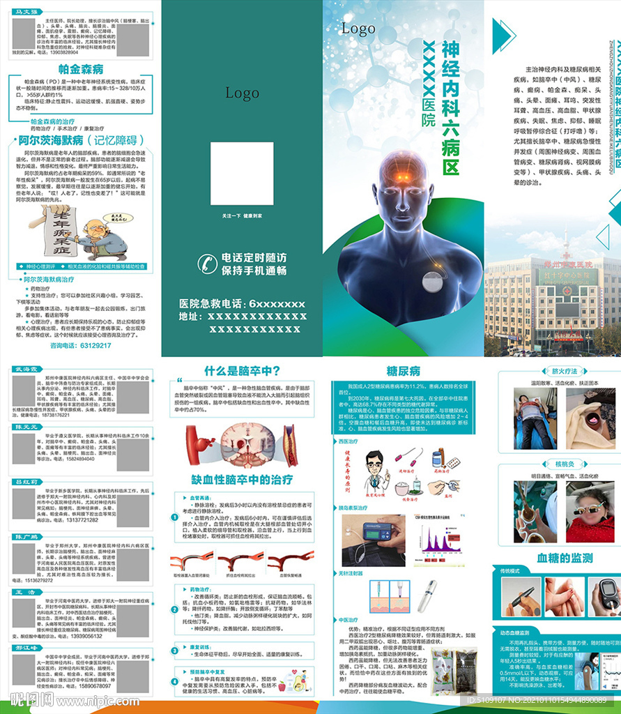 神经六科折页