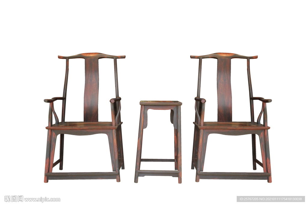 官帽椅红木家具抠图古典家具