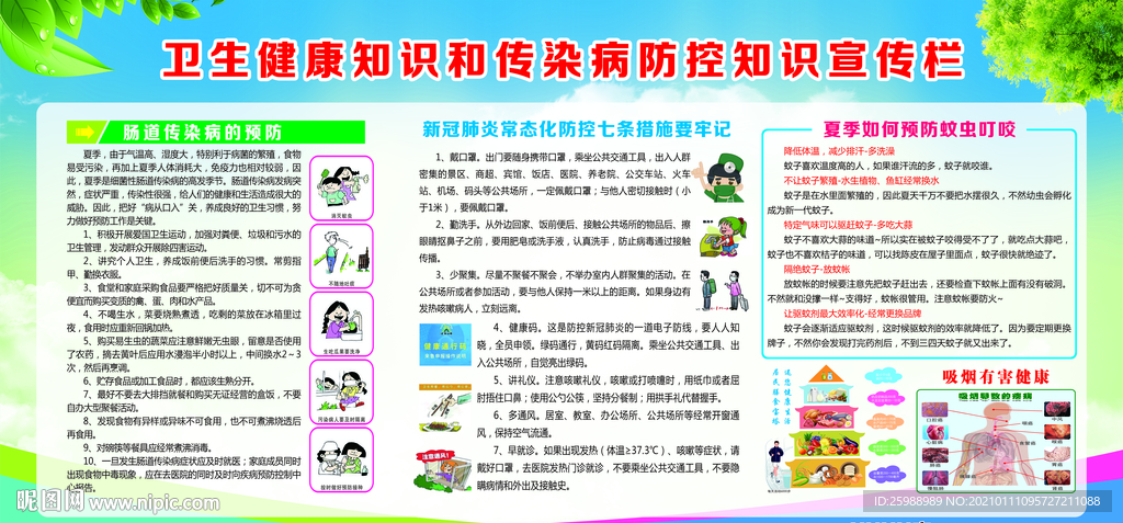 卫生健康知识宣传栏