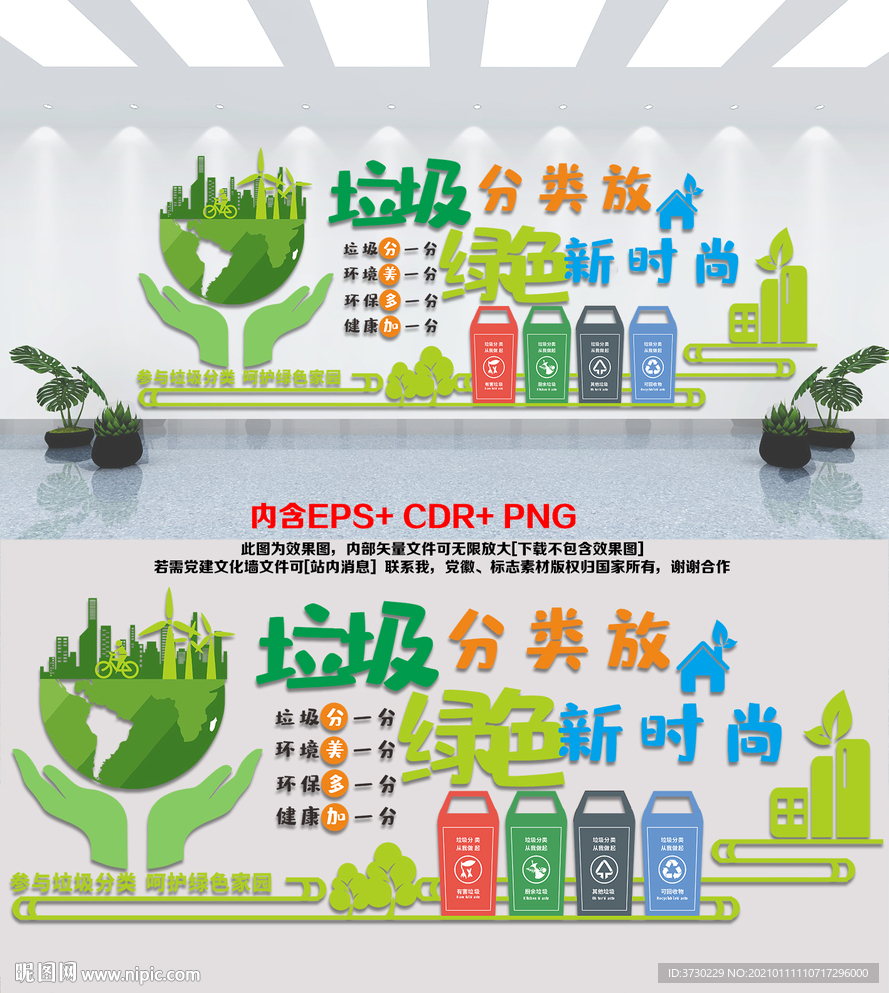 垃圾分类环保文化墙