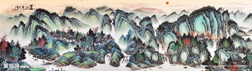 山水画 水墨山水画 意境山水画