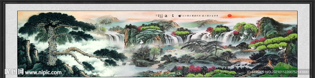 巨幅山水画