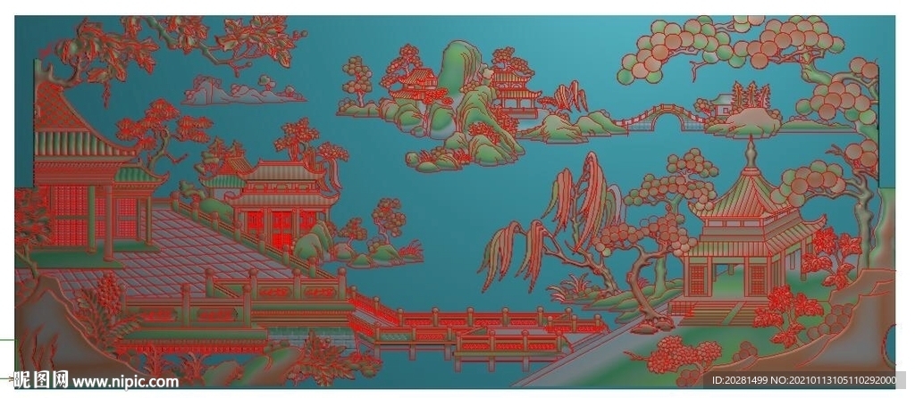 园林精雕图