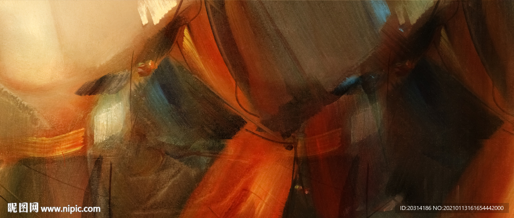 现代画简约色块抽象画