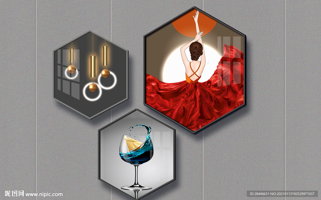 组合画抽象装饰画