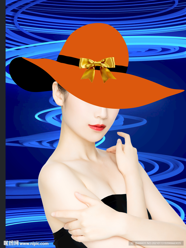 爱马仕美女装饰画