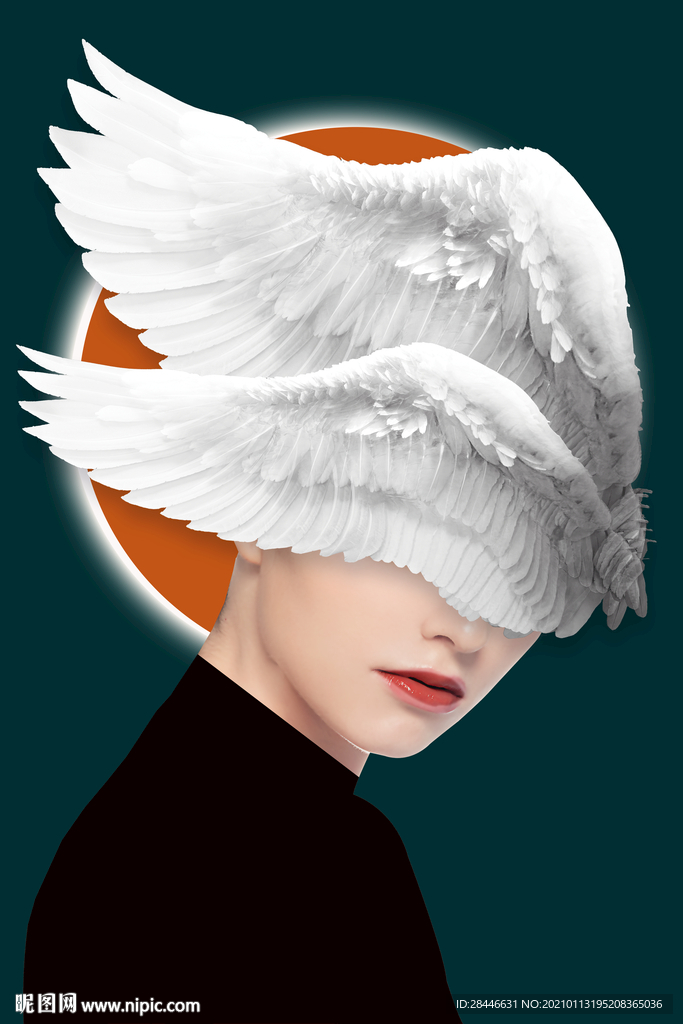 爱马仕美女装饰画