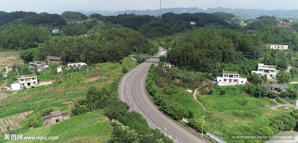 高速公路航拍视频素材