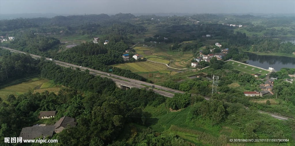 高速公路航拍视频素材