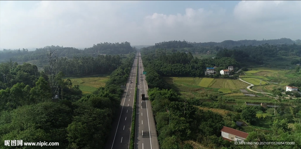 高速公路航拍视频素材