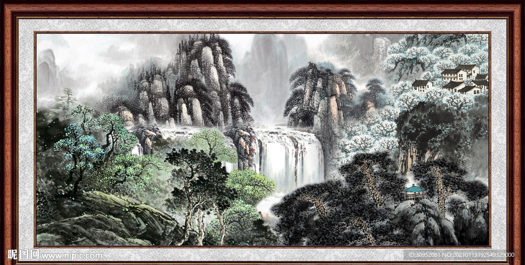 巨幅山水画