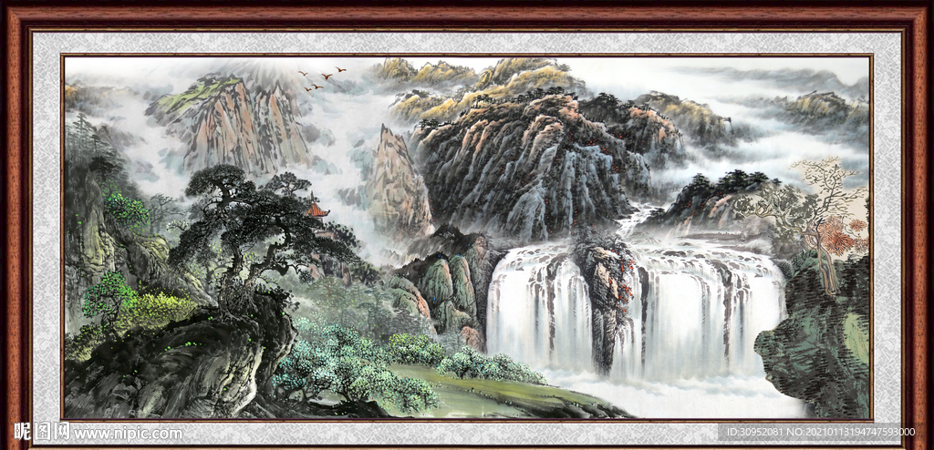 巨幅山水画
