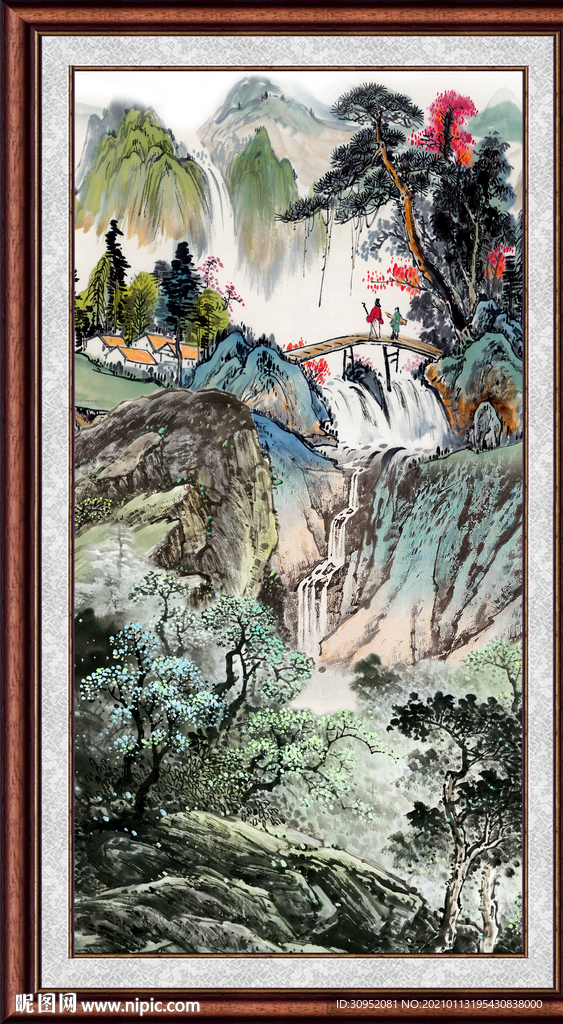 巨幅山水画
