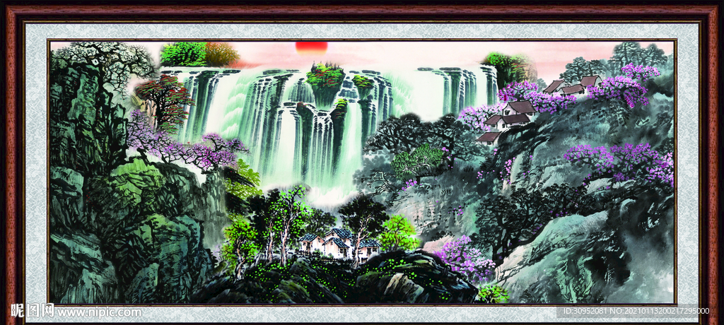 巨幅山水画