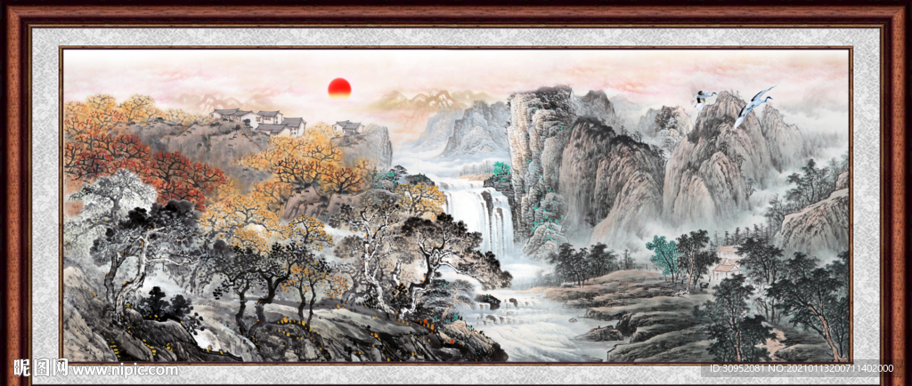 巨幅山水画