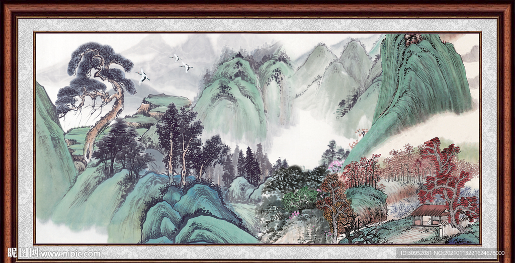 山水中堂画