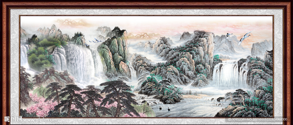 巨幅山水画