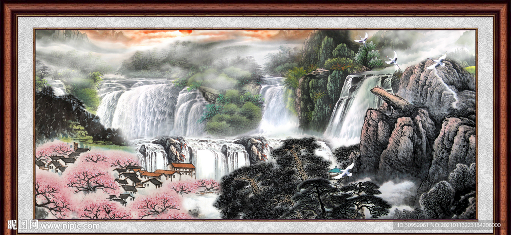 巨幅山水画